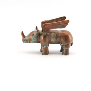 Bronzrhino 10 cm