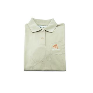 Ladies polo shirt beige